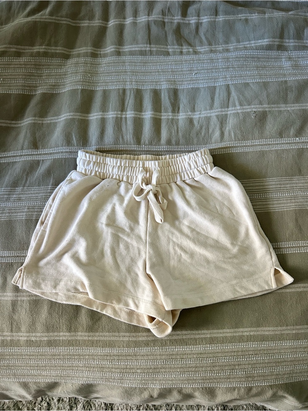 Cotton On Cream Elastic Waist Lounge Shorts